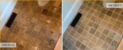 Bathroom Floor Restored by Our Expert Tile and Grout Cleaners in Richmond, TX