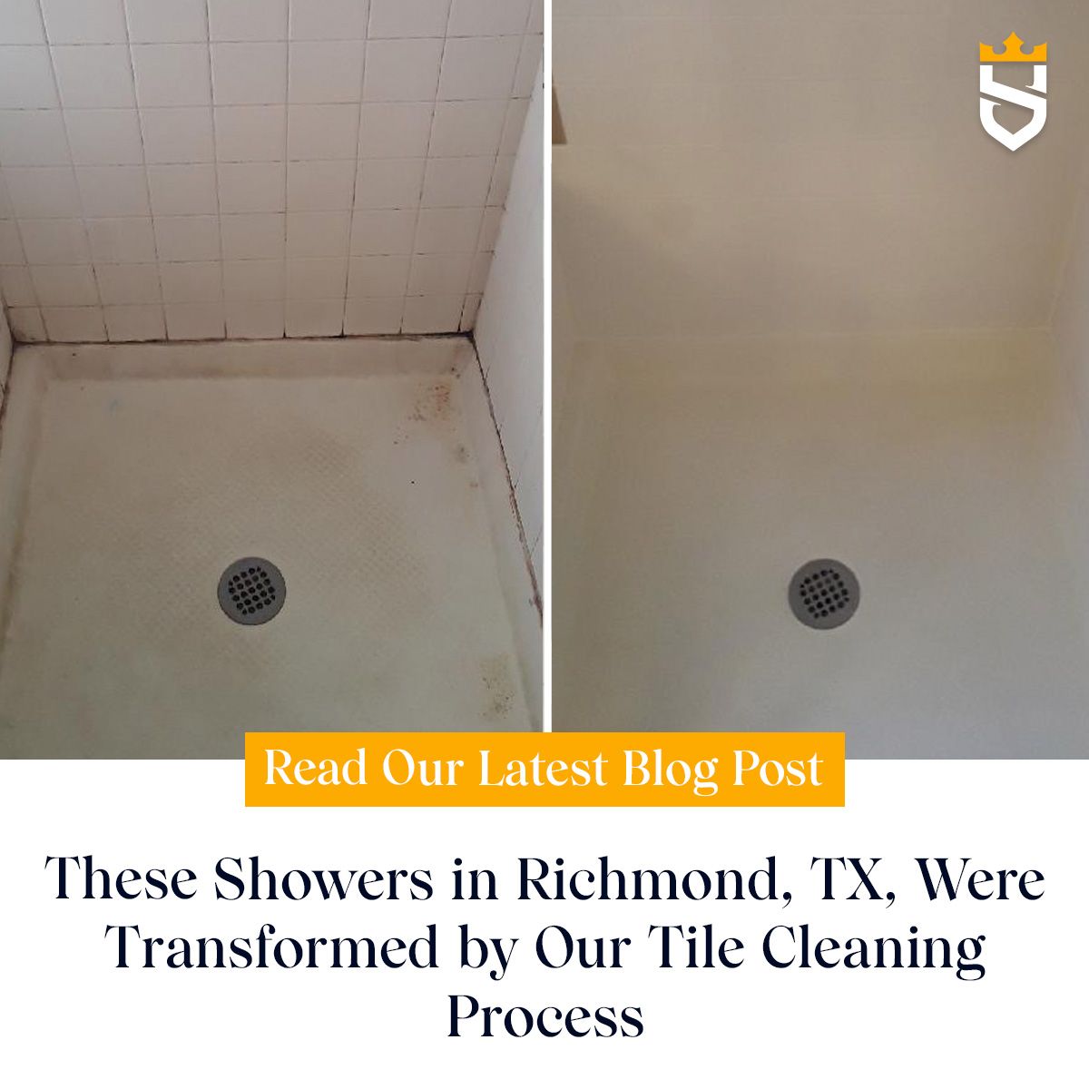 These Showers in Richmond, TX, Were Transformed by Our Tile Cleaning Process